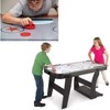 MOUJUCHI Air Hockey Pushers, 60mm Light Weight Air Hockey Red