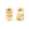 Litoexpe M5 Threaded Inserts, Brass Heat Set Insert Kit knurled