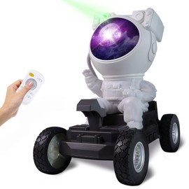IC ICLOVER Astronaut Galaxy Projector Star Light, Space Buddy Projector Night Light, 360° Nebula Spacemen Projector with Remote Control, Space Lamp Gifts for Kids Boys Girls