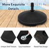 Tangkula Umbrella Base, Shell Shaped Patio Umbrella Base w/Refillable Reservoir