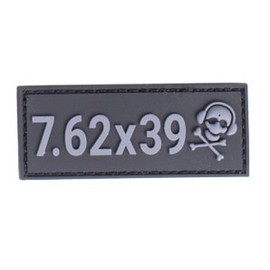 G-CODE Caliber Patch - Grey on Black - (7.62X39)