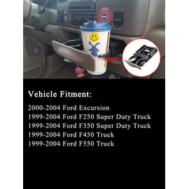 Tan Cup Holder YC3Z-2513560-CAB Fits for Ford Excursion F250 F-250 F350 F-350 F450 F-450 F550 F-550 Super Duty 1999-2004 Dash Dashboard Cup Holder