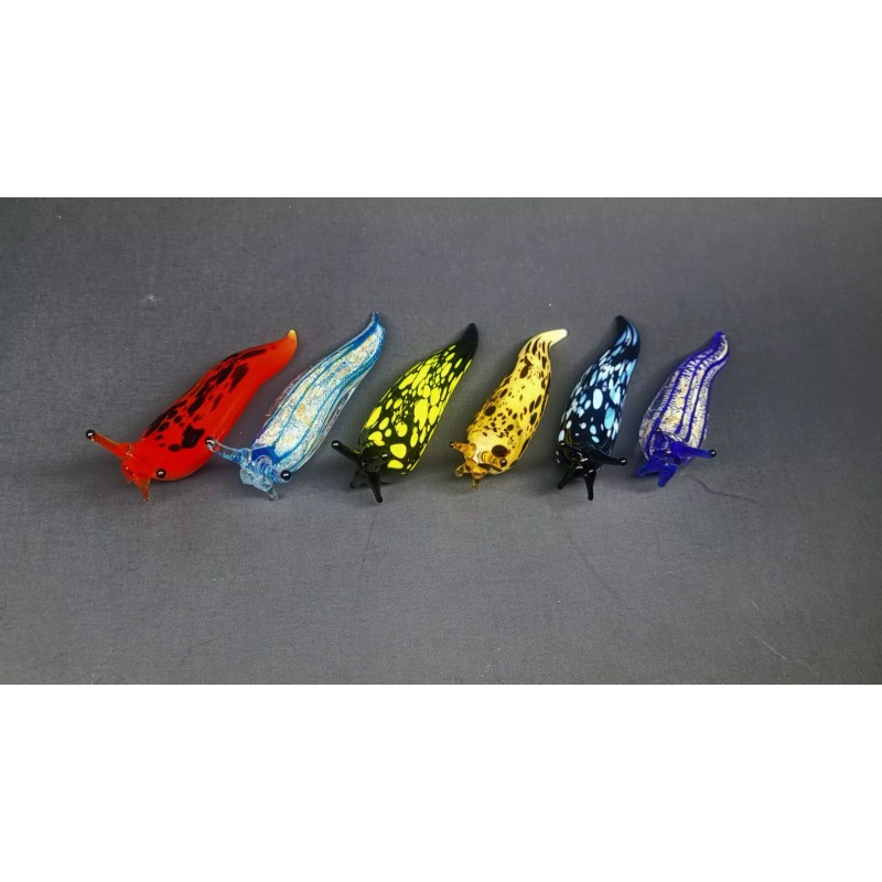 Unmarked Glass Slug, Black and Blue