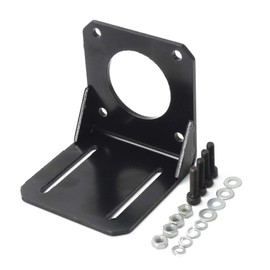 RATTMMOTOR Nema 23 Stepper Motor Mount, Pack of 3 57 L Flat Motor Holder with Screws Aluminium/Steel, NEMA 23 Stepper Motor Mounting Bracket