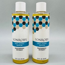 Sonroby Anti-Aging Facial Serum Natural Moisturizer w/Vit A 2PK x 4.2 oz