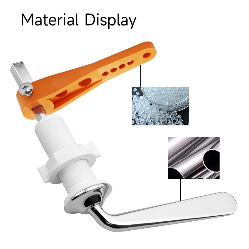 GIONAR Toilet Flush Handle Replacement, Universal Alloy Toilet Flush Lever,