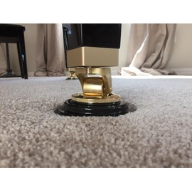 Grand Piano Caster Cups in Black - 5.5 inches (Set of 3)