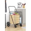 Whitmor Extra Large Utility Foldable Shopping Cart with Wheels, 100