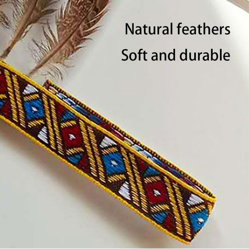 Indian Headband Headdress Feather Headband Native American Feather Headband Hair