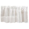 SunnyDayFabric Patchwork Cafe Curtain Off White Approx. 47.2 inches (120