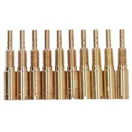 BOROCO Carburetor Slow Pilot Jets Kits, 10 Pieces Carburettor Pilot Slow Jets Kit Carb Pilot Slow Jet 15-25 30-40 Metal for HS40 HSR42 HSR45