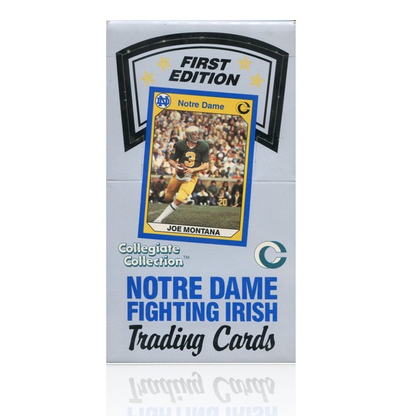 1990 Notre Dame Collegiate Collection Unopened Factory 36 Pack Box - Look for Joe Montana, Joe Theismann, Tony Rice and More