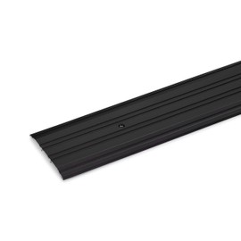 4" Wide x 1/4" High Corrugated Black Anodized Aluminum Threshold - 4 FT by Randall Manufacturing (Part Number A-77-BLK)