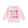 Dcohmch Toddler Girl Valentine's Day Outfit Pullovers Heart Letter Print
