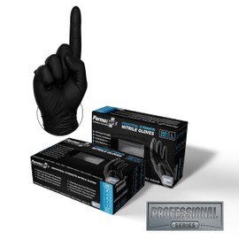 PermaSafe HD Industrial Strength, Nitrile Disposable Gloves, 6+ Mil, Latex Free, Raised Diamond Texture, Mechanic’s Gloves (XL, Box of 1,000)