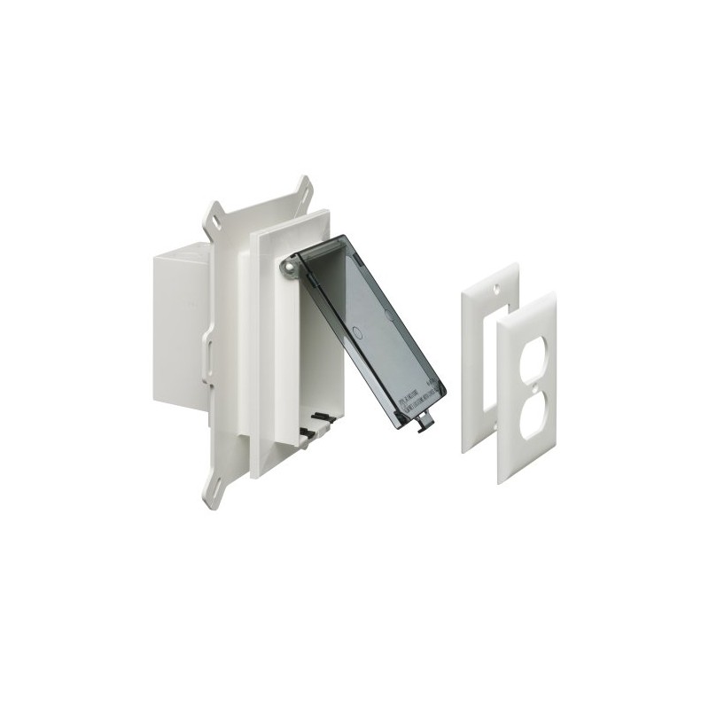 Arlington DBVS1C-1 Low Profile IN BOX Recessed Outlet Box Wall