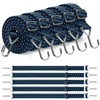 TAIXING 5 Pcs Bungee Cords with Hooks, 1M Adjustable Heavy