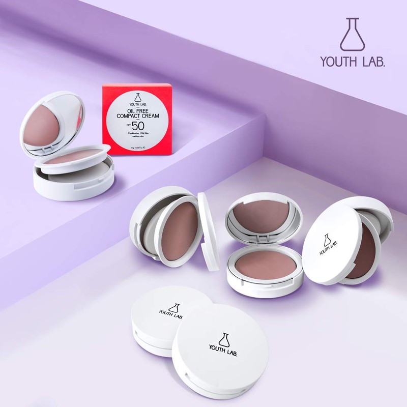 Youth Lab Women's Oil Free Compact Cream Powder Spf 50