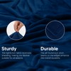 Utopia Bedding Navy Fleece Blanket [Double - 150 x 200