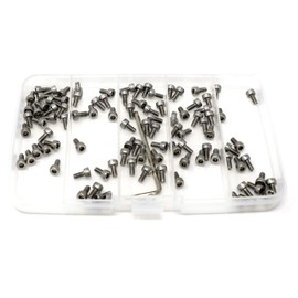 iexcell 100 Pcs M3 x 6mm Thread Pitch 0.5 mm Stainless Steel 304 Hex Socket Head Cap Screws Bolts Kit