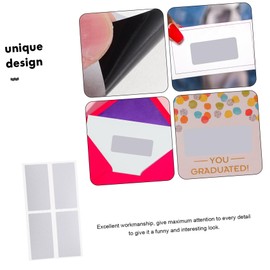 Operitacx 50pcs Scratch Card Stickers Cards Tag Nail Sticker Glitter Stickers Scratch-Off Stickers Scratch Off Sticker Labels Scratch Off Stickers Tickets Applique