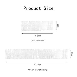 TRKETK 200 Pcs Disposable Ear Covers for Shower, Waterproof Ear Covers Caps Bathing Ear Cover Caps Clear Disposable Ear Protectors Plastic Elastic Waterproof Ear Covers for Shower Spa Hotel Hair Salon