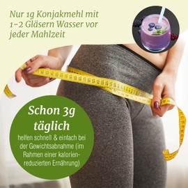 TOPFRUITS Konjakmehl 250g Glucomannan Pulver gemahlen - 36000 cps - Amorphophallus konjac, Teufelszunge