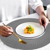 KKTECH Christmas Placemats - Set of 4 Round Place Mats
