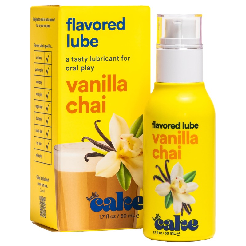 Hello Cake Flavored Lube - Vanilla Chai - Water-Based Lube