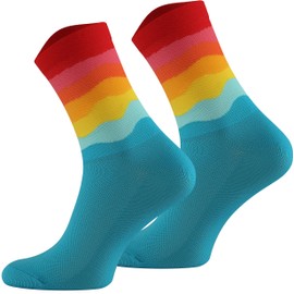 TODO Cycling Socks for Men and Women Breathable Road Bike Socks Men's Cycling Socks with Motif, also Running Socks