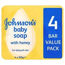 Johnson's Baby Soap with Honey 4 Bar Value Pack