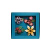 Juliska Meadow Walk Floral Napkin Ring Assorted Set/4 - Multi