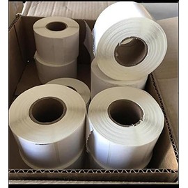 MNM Scales Case of Blank Thermal Label for Detecto DL1060P, 12 Rolls/Each Roll 750 Labels