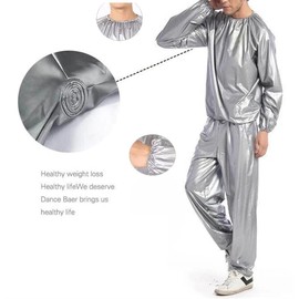 Traje de sauna resistente para hombres y mujeres, pérdida de peso, ejercicio adelgazante, gimnasio, entrenamiento, anti-rasgadura