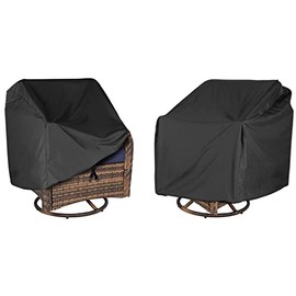 ANANMEI Outdoor Swivel Lounge Chair Cover 2 Pack, (37.5 L x 39.25 W x 38.5 H inches) 100%Waterproof Heavy Duty Outdoor Chair Covers, Patio Furniture Cover for Swivel Patio Lounge Chair