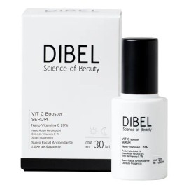 Dibel Serum Vitamin C 20% Hialurónico Ferúlico Booster 30ml Tipo de piel envejecida con manchas y flaccidez