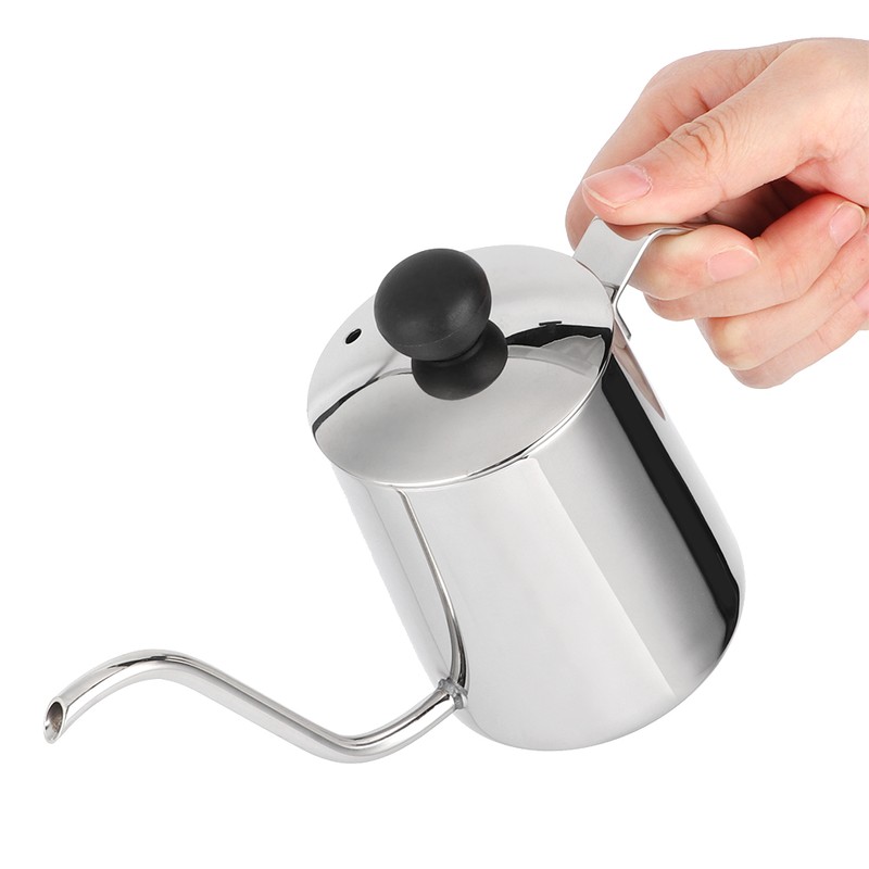 250ml Stainless Steel Coffee Pot Long Spout Kettle with Handle