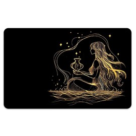 peacoblue Gold Bank Card Sticker Aquarius Credit Debit Card Custom Skin Cover Protector, 4 Styles Waterproof Scratch-Proof and Attractive Decal for Most Popular EBT Transportation Key Card