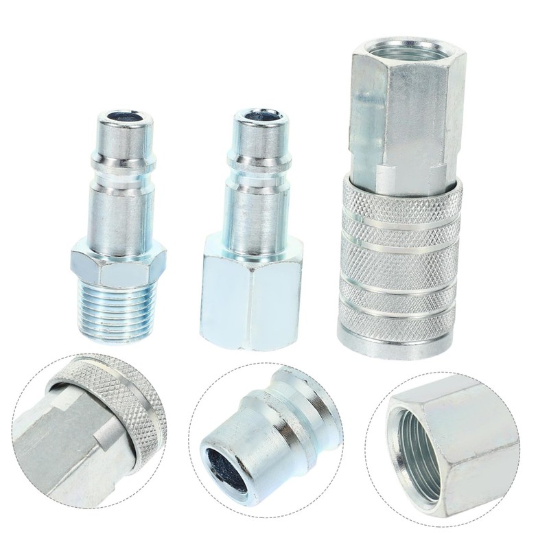 ORFOFE 3pcs Air Hose Fitting Quick Connector Pex Fittings Pex
