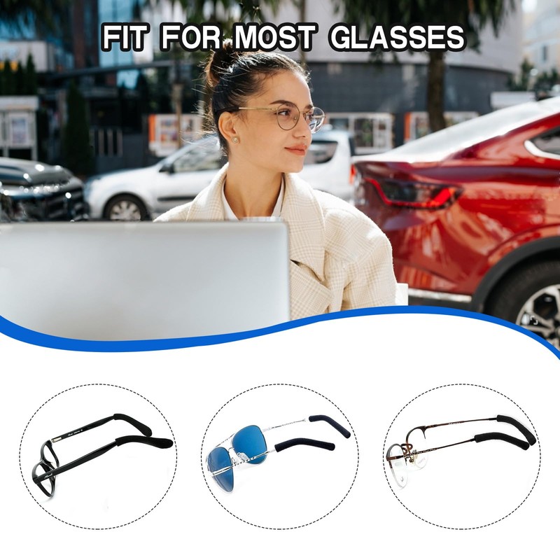 KECHIO Eyeglasses Ear Cushions for Glasses Ear Cushion for Behind
