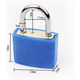 VIPERMARK 4 Pcs Suitcase Locks with Keys, Small Padlocks Luggage Locks Padlocks with Outdoor Travel Luggage Suitcase Baggage School Gym Lockers Laptop Bag