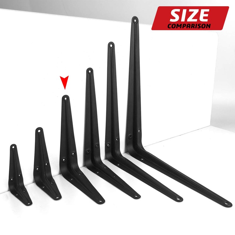 20 Pack 6 inch Shelf Brackets for DIY Floating Shelf,