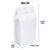 White Kraft Paper Stand Up Coffee Bag/Flat Bottom Coffee Pouch