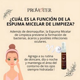 Espuma Micelar de Limpieza Exel Promoter para Ojos y Pestañas 50 mL                                                                                   