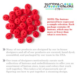 Buttons Galore and More Tiny & Micro Collection – Extensive Selection of Tiny & Micro Novelty Buttons for DIY Crafts, Scrapbooking, Sewing, Cardmaking, and Other Art & Creative Projects – 40 Pcs