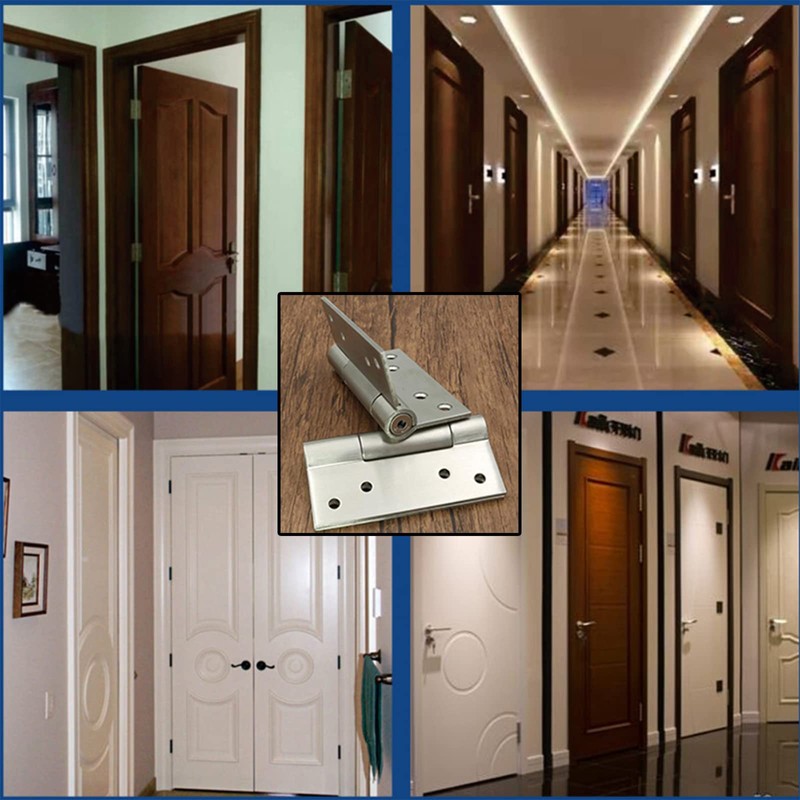 3pcs 4'' Self-Closing Stainless Steel Door Hinge Spring Door Hinge