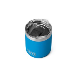YETI Rambler 10 oz Stackable Lowball 2.0, Vacuum Insulated, Stainless Steel with MagSlider Lid, Big Wave Blue