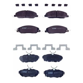 TRW Balatas Cerámicas Delanteras Y Traseras Compatible con FORD MUSTANG V6 3.7L de 2011 a 2014