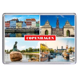 Copenhagen Denmark Souvenir Acrylic Fridge Magnet (Standard: 70x45mm)