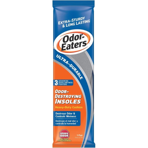 Odor-Eaters Blue Unisex Shoe Insoles, Control Odor and Wetness